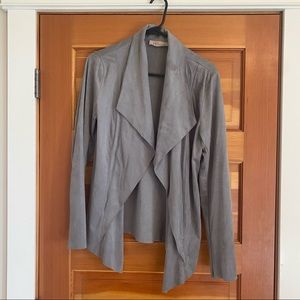 Philosophy asymmetrical faux leather jacket